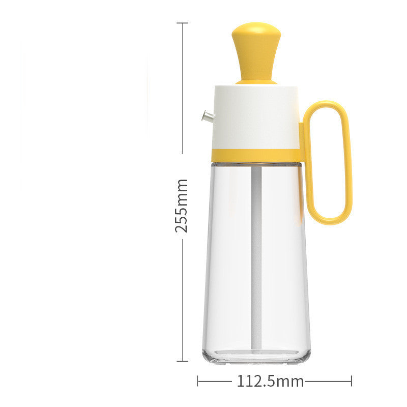 2-in-1 Glass Oil Dispenser Bottle with Silicone Brush
