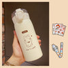 Simple Anti Drop Straw Portable Insulated Cup