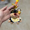 Bee Puppy Plush Keychain