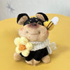 Bee Puppy Plush Keychain