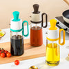 2-in-1 Glass Oil Dispenser Bottle with Silicone Brush
