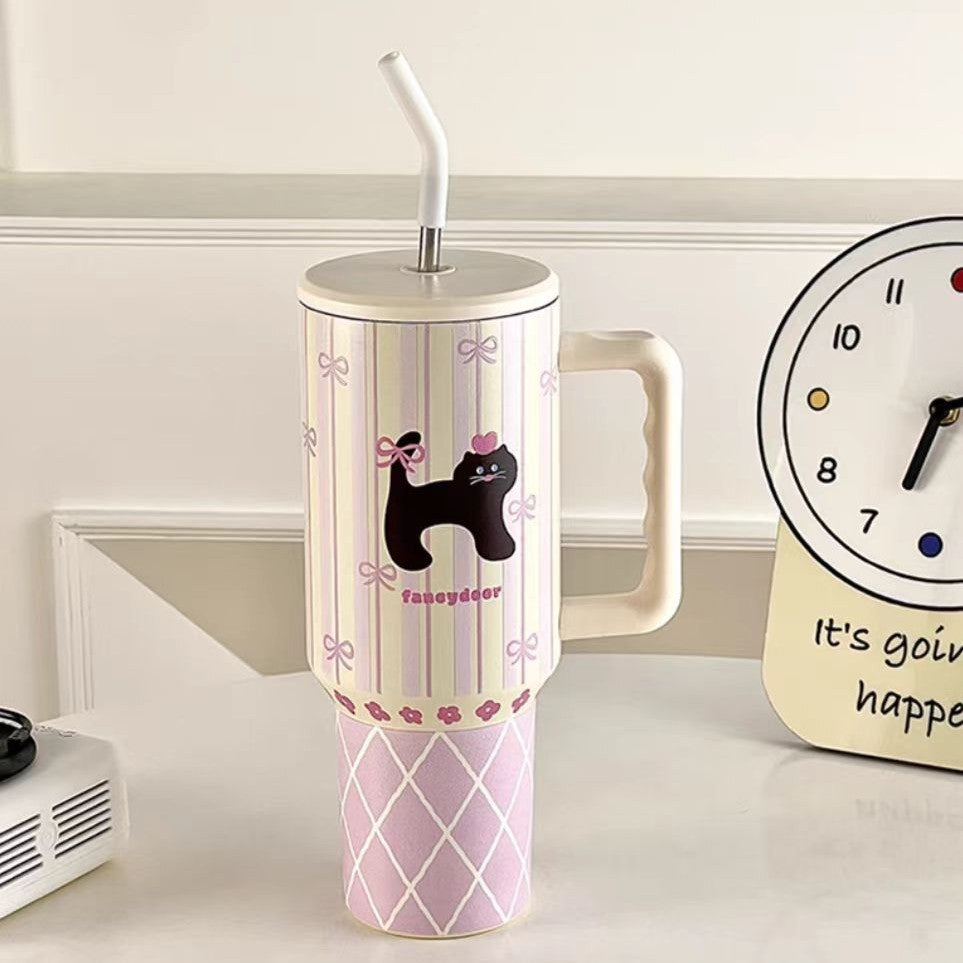Ton Large Ice Cup Straw Insulated Mug