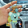 Cute Acrylic Koala Bear Keychain