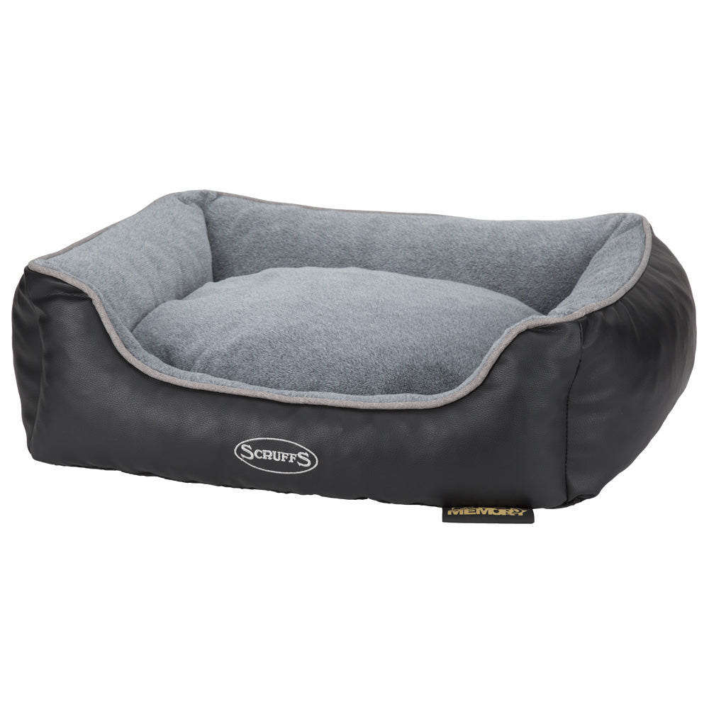 Chateau Memory Foam Orthopaedic Box Dog Bed (Dove, Latte) by Scruffs-1
