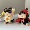Bee Puppy Plush Keychain