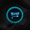 Car LED luminous water coaster