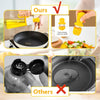 2-in-1 Glass Oil Dispenser Bottle with Silicone Brush