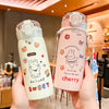 Simple Anti Drop Straw Portable Insulated Cup
